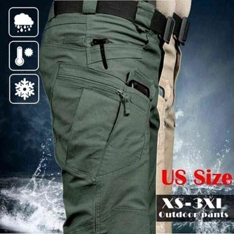 Calças táticas masculinas verão respirável ao ar livre calças ocasions exército militar camuflagem calças de carga macho À prova d'água H1223