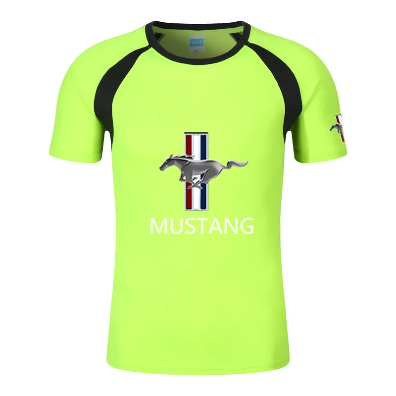 Gym Fitness Tees Mountain Bike Racing Suit Formula One Short Sleeve F1 Shirt Men's Ford Mustang T-shirt Summer