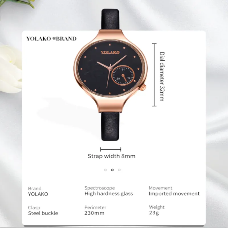 Women Watch Luxury Brand Casual Exquisite Belt Watch With Fashionable Simple Large Dial Ladies Quartz Watches Gift reloj mujer207Z