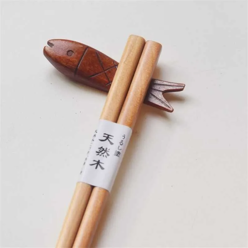 Reusable Handmade Chopsticks Japanese Natural Wood Beech Chopsticks Sushi Food Tools Child Learn Using Chopsticks 18cm