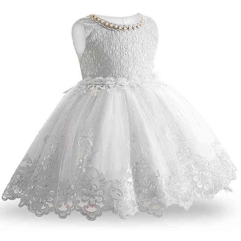 新生児の女の子のウェディングドレスのための女の子のためのパーティードレス女の子のための女の子のための服 - 誕生日の王女のドレス幼児服vestidos g1129