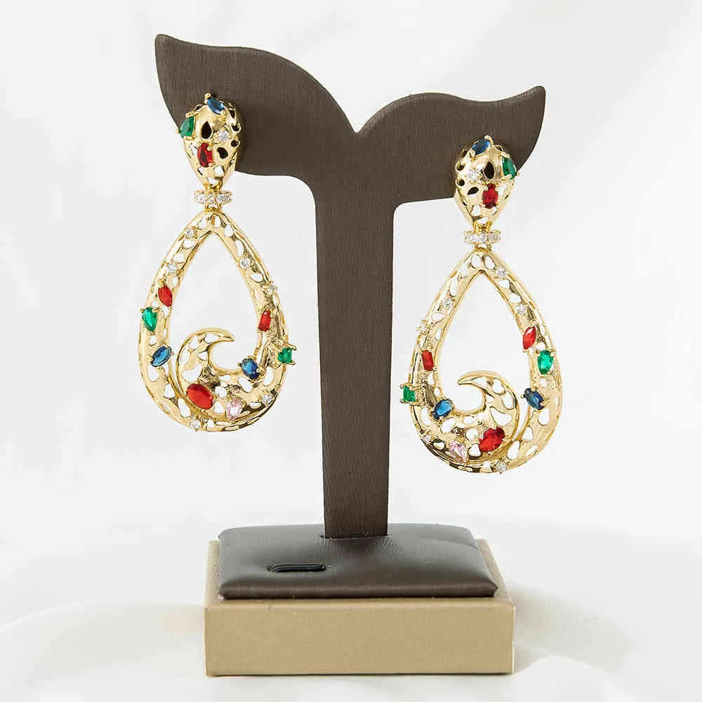 Fancy Long Pendant Fashion Jewelry Orecchini leggeri Donna 2021 Accessori in cristallo Regalo feste Fidanzata