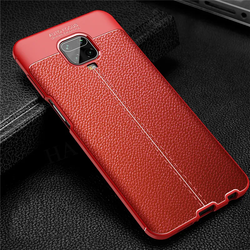 Leather Back Cover Cases For Xiaomi Mobile Phones, Soft Silicone Cover With Shock Absorber For Redmi Note 9s, 9 Pro Max, Xiaomi Poco X3 Nfc M2 F2