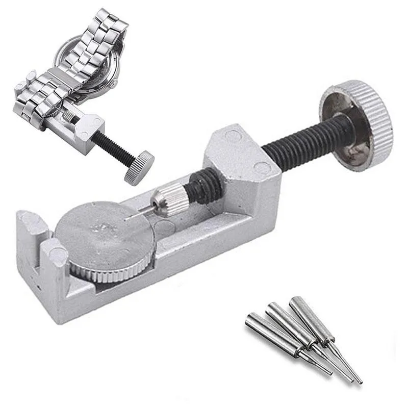 Reparatiegereedschapssets Volledig metalen verstelbare horlogeband Armband Link Pin Remover Tool Kit329c