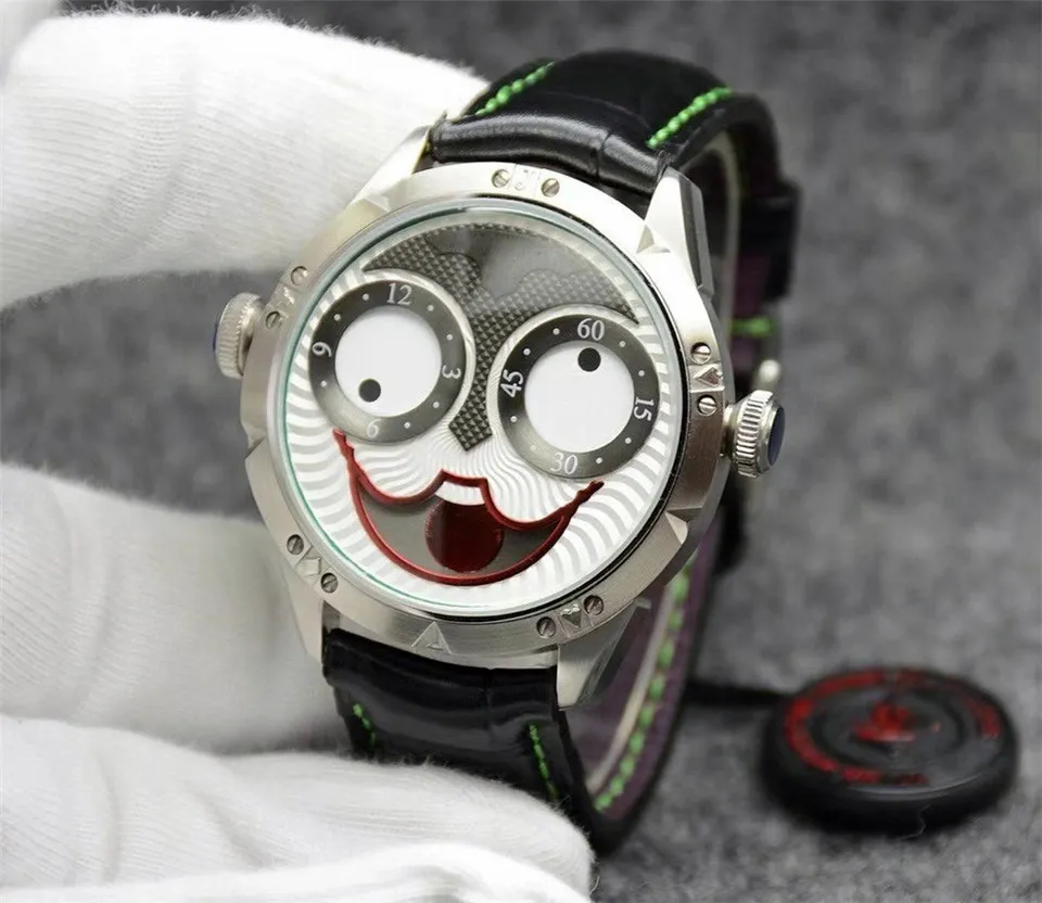 Joker Herenhorloge Hoge Kwaliteit Creatieve Joker Wijzerplaat Voor Waterdichte Dc Clown Quartz Horloge Relojes Para Hombres2272