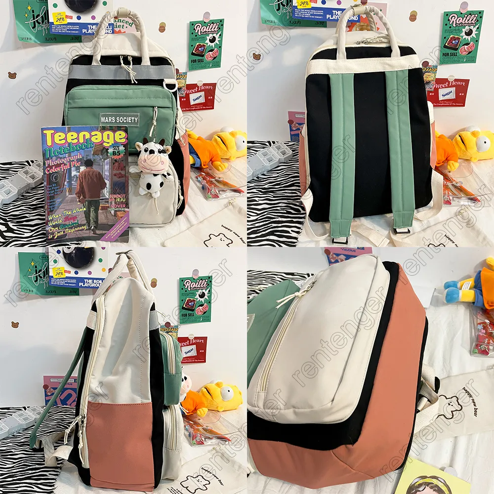 Zaino Donna Moda Studente universitario Kawaii Harajuku School Laptop ad alta capacità Viaggio Borsa da donna libro da ragazza carina