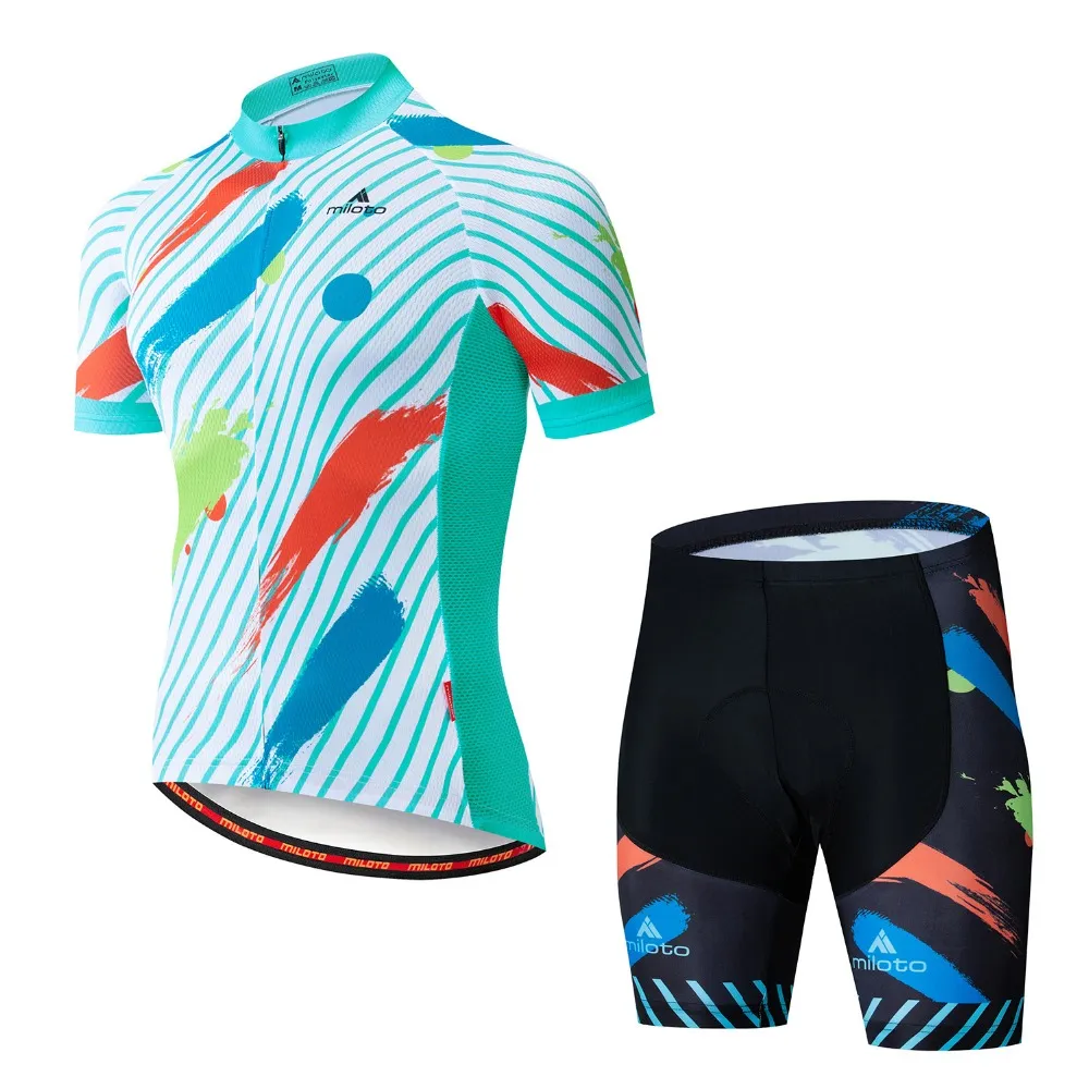 2022 Letnia Jersey set oddychające zespoły wyścigowe zestawy rowerowe sportowe mens krótkie ubrania rowerowe M087305D