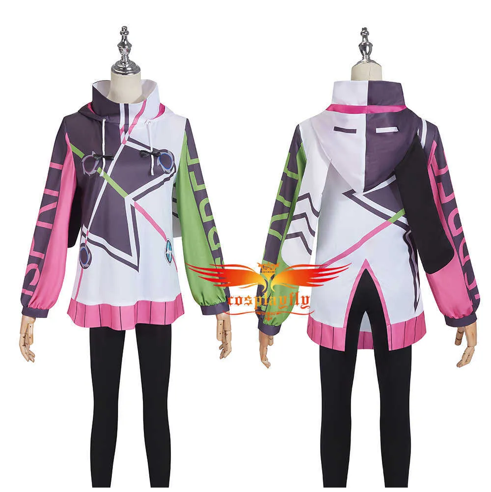 Anime Comic Umamusume Pretty Derby Twin Turbo Cosplay Kostüme Frauen Männer Hoodies Jacke mit Ohren Top Hosen Kopfschmuck Halloween Y0913