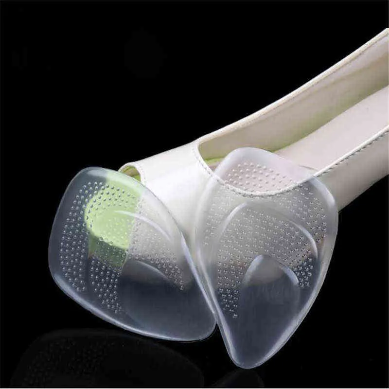 2 adet ayakkabı pedleri ön ayak yastığı silikon masaj kaymaz yüksek topuklu ayakkabı astarı ağrı kesici Metatarsal top ayak desteği taban H1106
