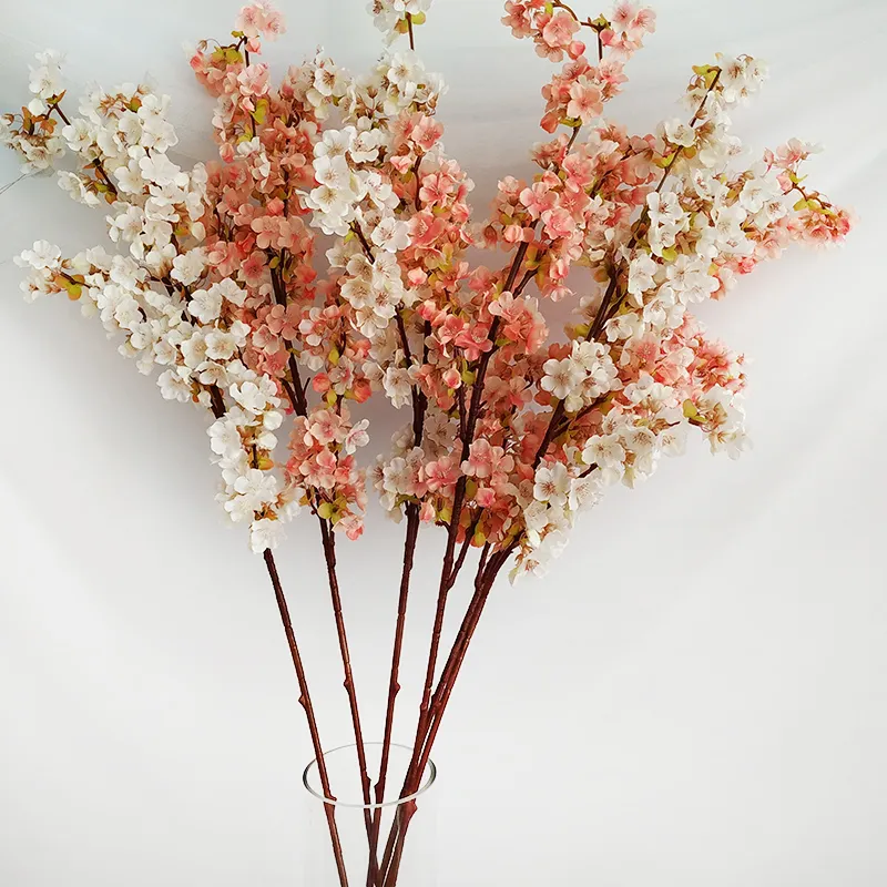 Home de Cherry de alta qualidade Flores de seda artificial EL Mall Decoração de casamentos Flores Po Studio Props331J