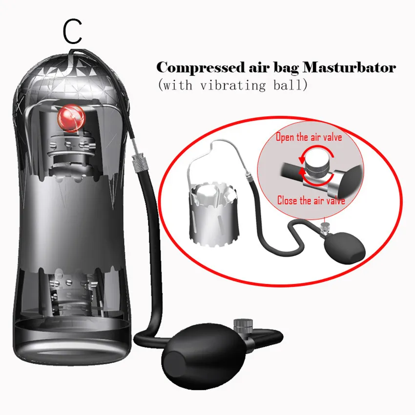 Blowjob Male Masturbator Vibrator for Men Sucking Vacuum Pump Penis Massager Glans Stimulator Pussy Sex Toys for Men X03203379155
