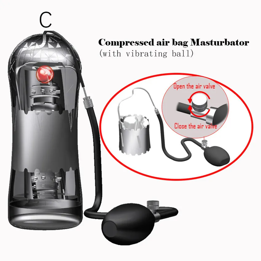 Pijpbeurt mannelijke masturbator vibrator voor mannen zuigen vacuümpomp penis massagerijlen stimulator poesje seksspeeltjes voor mannen x03203839059