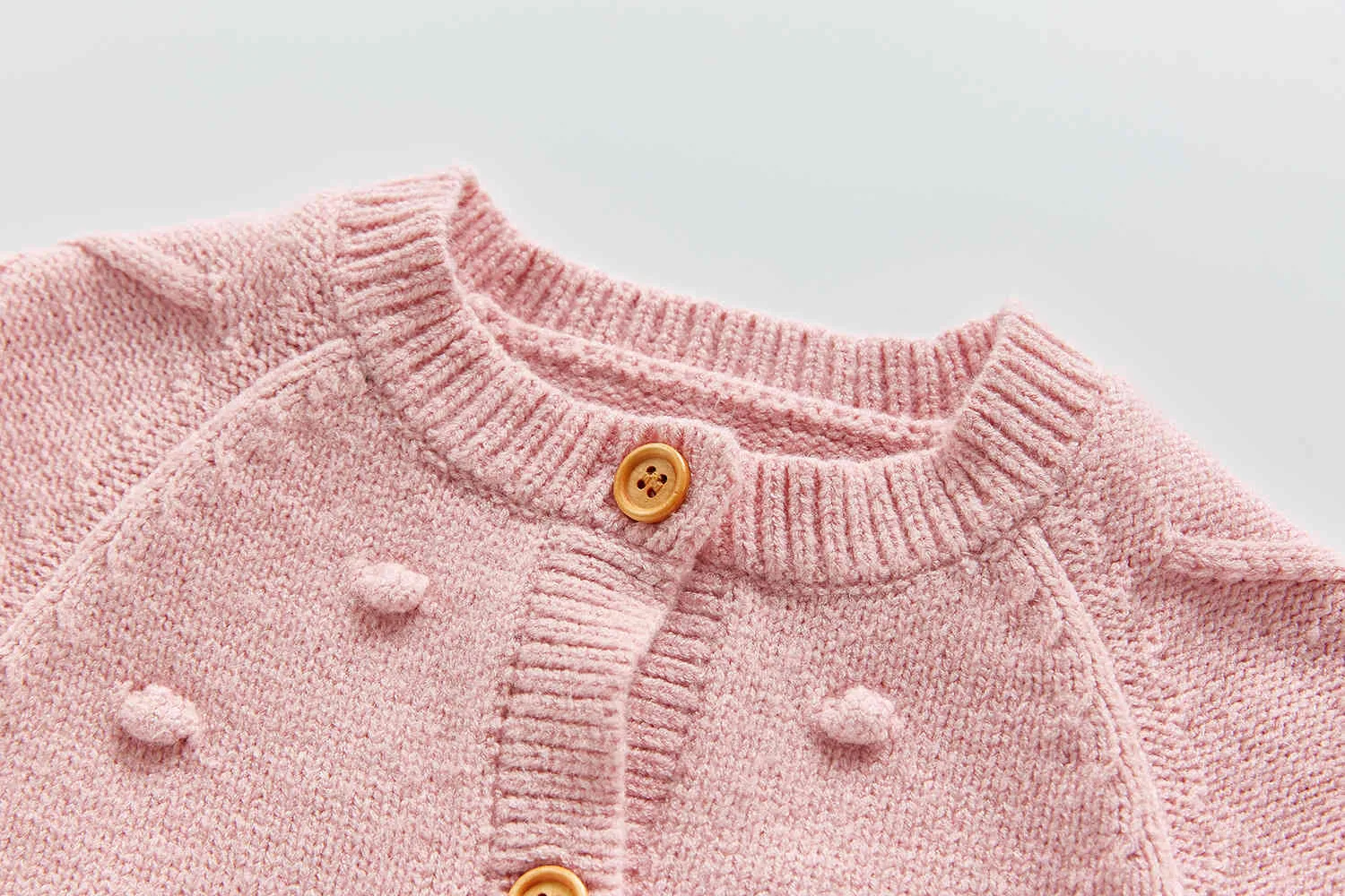 Printemps bébé fille tricoté justaucorps en laine Bodys vêtements d'escalade à la main bubble ball 210515