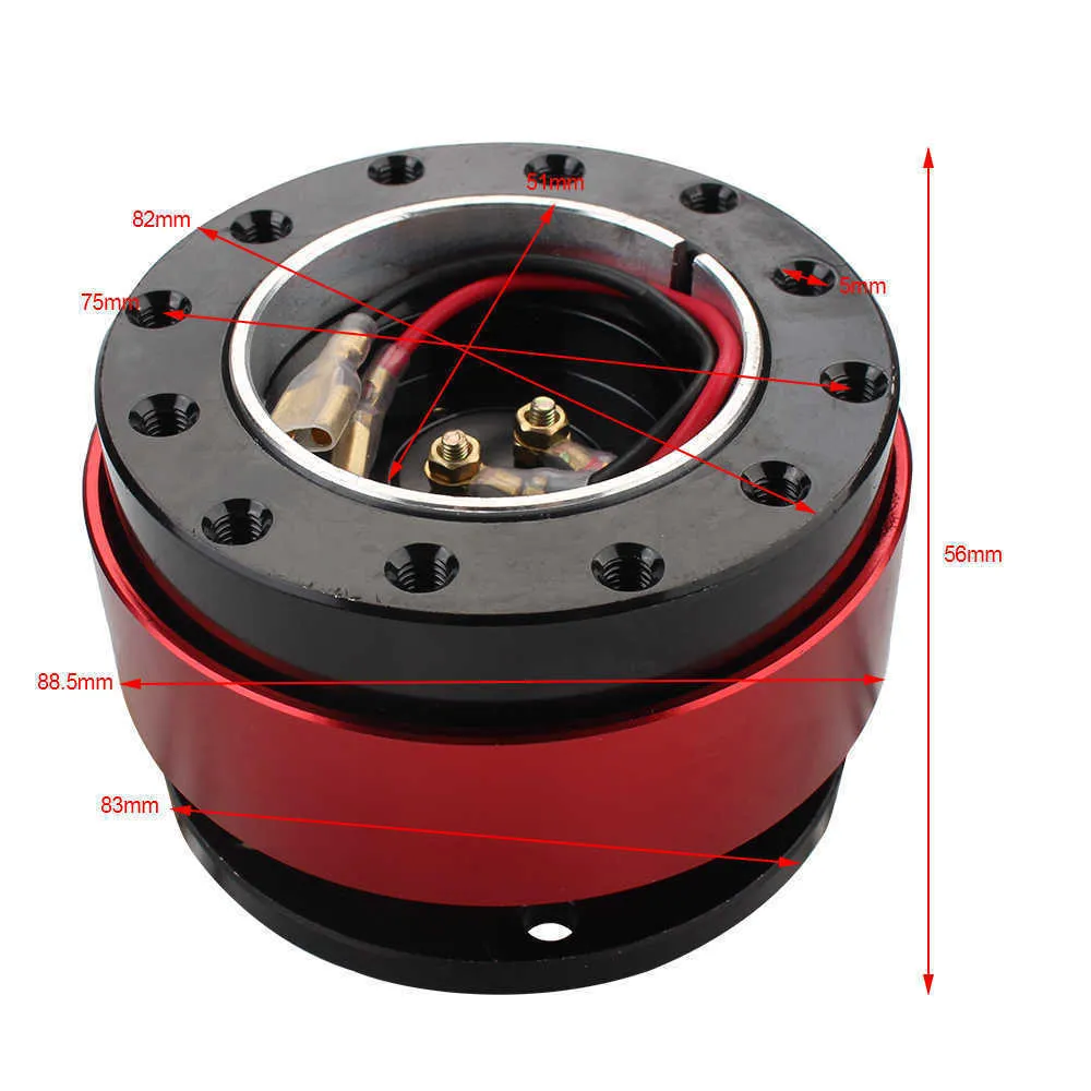 BOSS Universal Hub Adapter Kit Anti-Tawft Рулевое колесо Выключить Прочный Автомобиль Автоматический Быстрый Выпуск 6 Отверстие Алюминий
