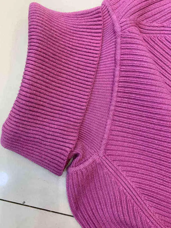 Diseño Turtleneck Suéter Cálido Mujeres Punto Top Color Sólido Jersey Suelto Cashmere Invierno Suave Lana Lady Jumper 211215