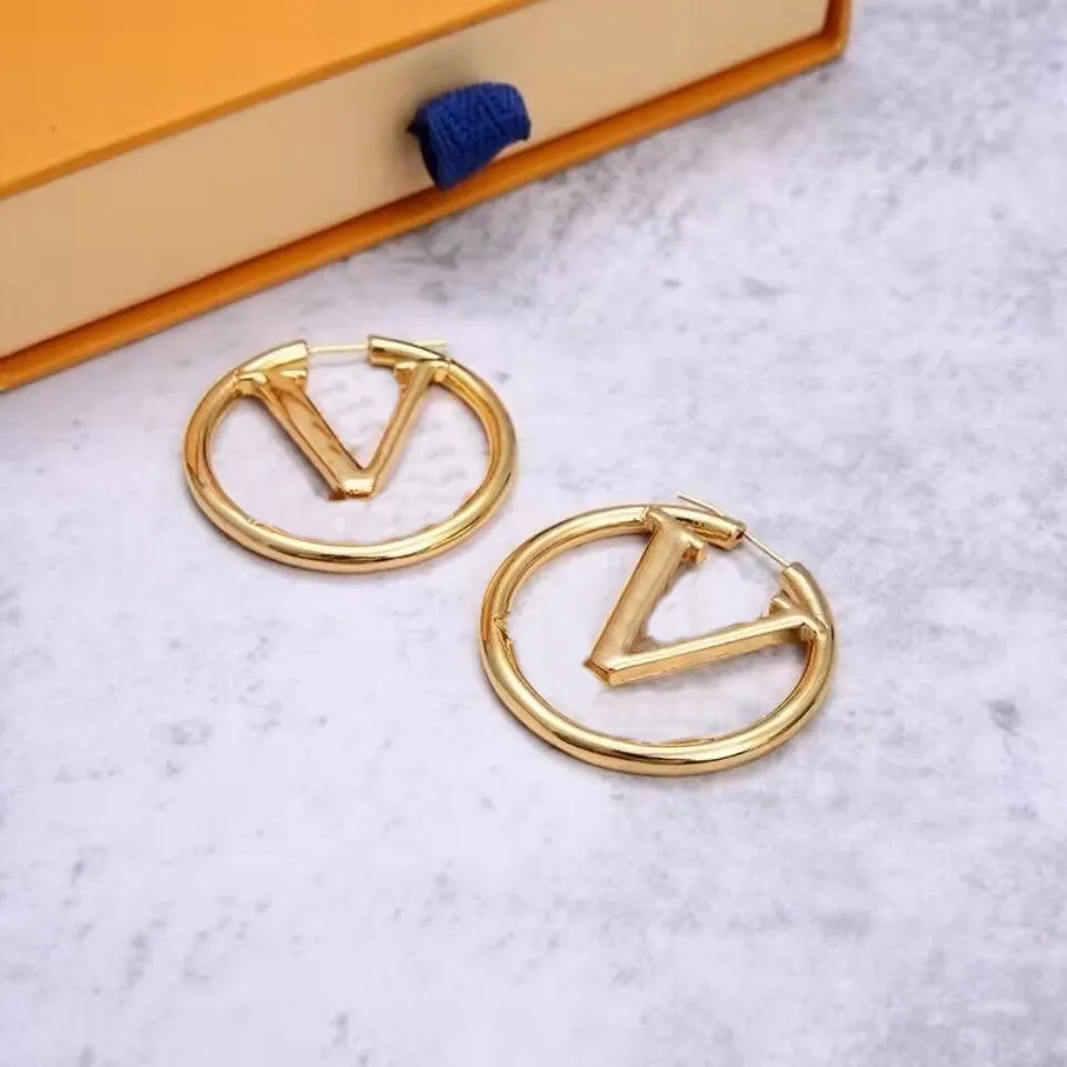 2021 Designer Earrings Fashion Style huggie Jewelry Design Stamp Stainless Steel Gold Plated Stud For Women Party Gifts hoop huggi2822