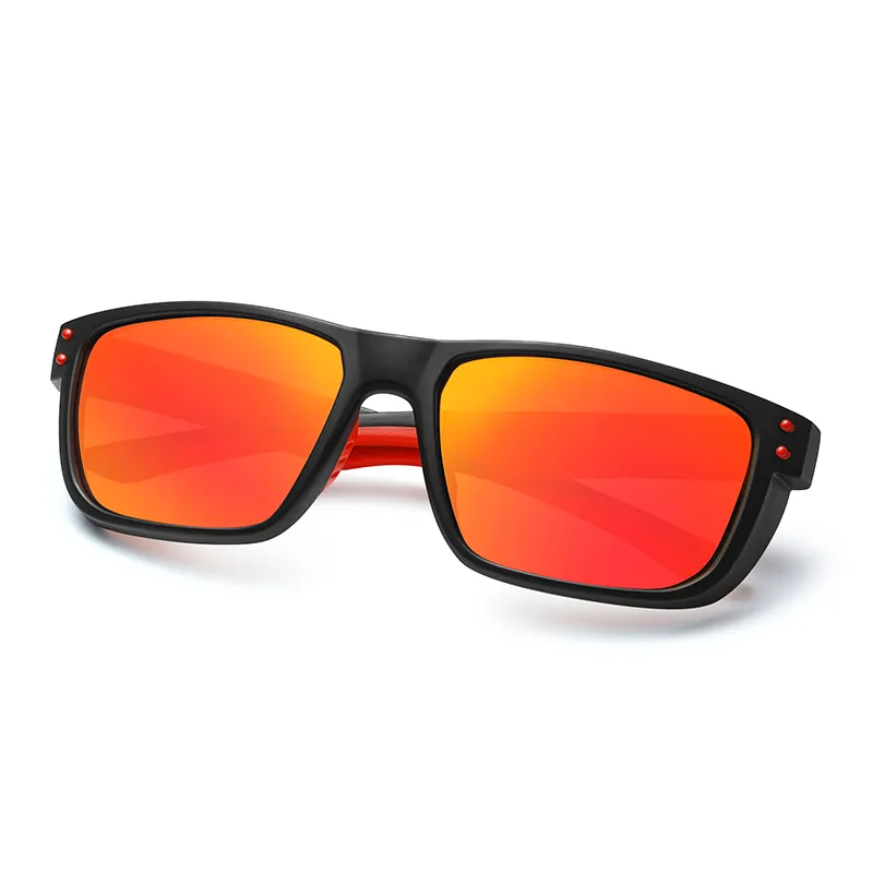 Klassische polarisierte Sonnenbrille der Marke Carfia für Männer, Sport-Sonnenbrille im Freien, Designer-Quadrat-Rundum-Sonnenbrille, männliche Spiegellinse, eyew217x