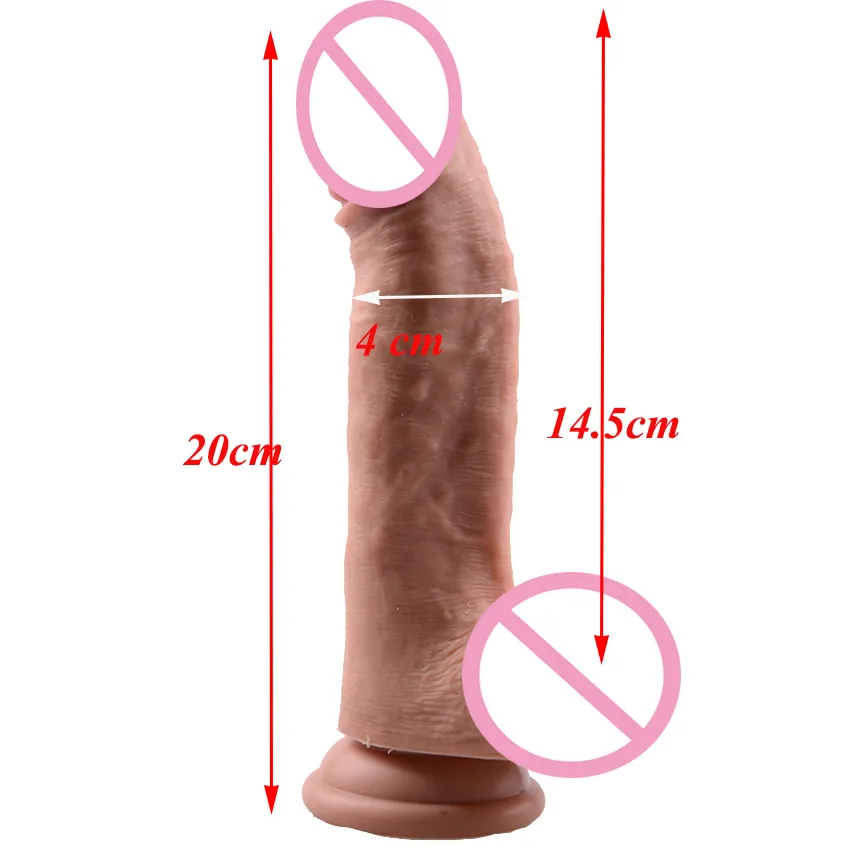 MLSICE 20CM Deplo Realista PNIS sztuczny silikonowy pau silikonowy macio dildo ventosa masaluno mulher masturbador dorosłych sexy Brinquedos wibracy