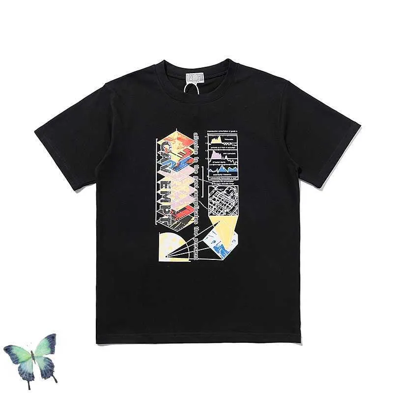 Cavempt de alta qualidade algodão camisetas CAV vazio moda casual camiseta homens mulheres urbanas streetwear top tees x0726