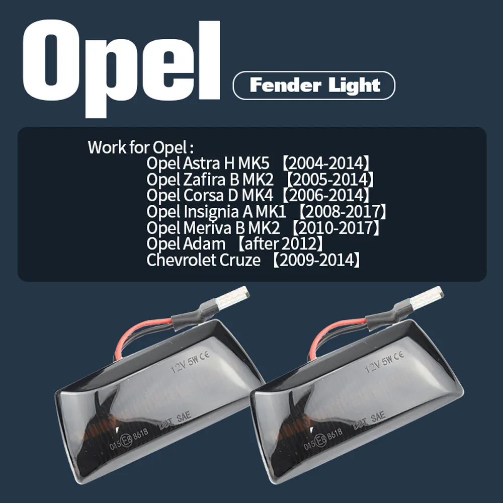 Neue LED Dynamische Blinker Licht Seite Fender Marker Sequentielle Blinker Für Opel Astra H MK5 Insignia Zafira Corsa D MK4 Meriva Adam