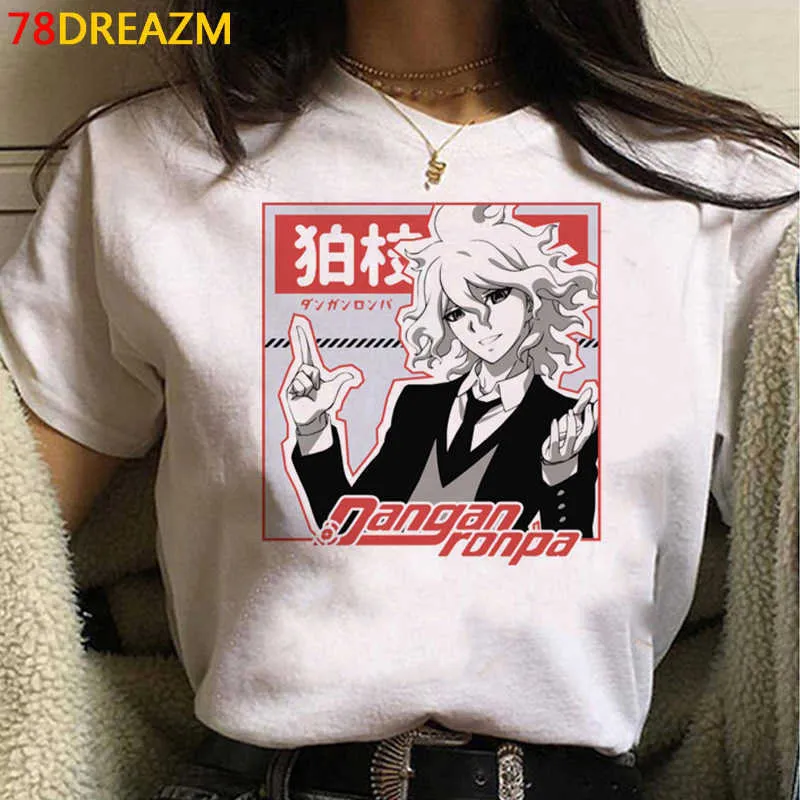 Ouma Kokichi Danganronpa V3 Kleding T-shirt Mannen Casual Esthetic Tumblr Harajuku Kawaii Ulzzang T-shirt Zomer Top Harajuku X0621