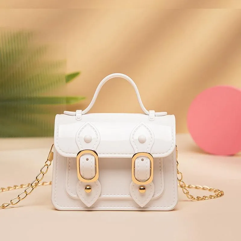 Cute Girl Bags Women Mini Handbags Jelly Tote Candy Color Crossbody Purses For Women Messenger Purse Girls Summer Bag Feminina