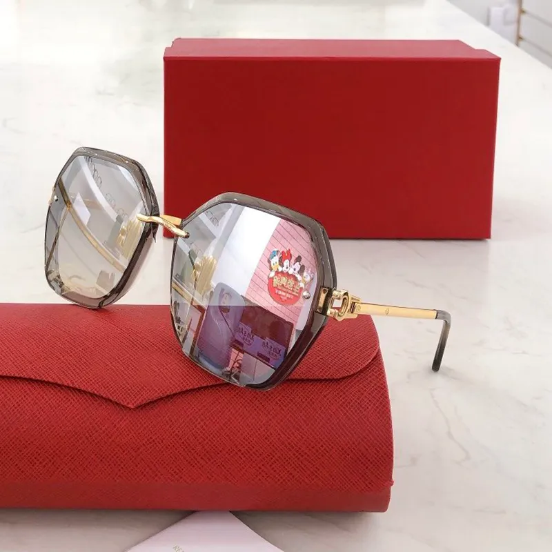 Дизайнерские солнцезащитные очки Fashion Chietah Classic Rectangle Metal Series vivid и Smart Business Casual Men Women Frame Оптическая рама S244T