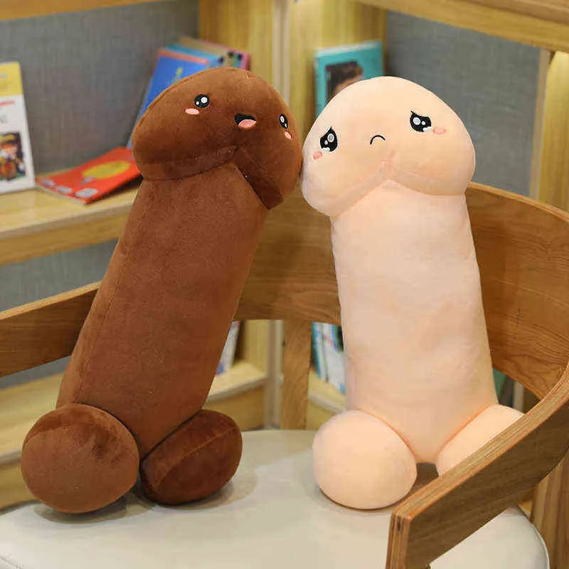 Truc Penis Knuffel Simulatie Jongen Lul Plushie Echte Penis Pluche Knuffel Kussen Gevuld Sexy Interessante Cadeaus Voor Vriendin 2219G