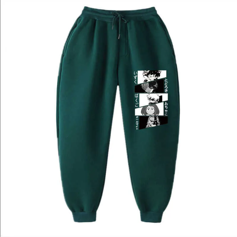 Anime My Hero Academia Harajuku Pantaloni da donna uomo Stampa Pantaloni da jogging Pantaloni da uomo Pantaloni casual Pantaloni sportivi Jogger Fitness Pantaloni sportivi Y0927