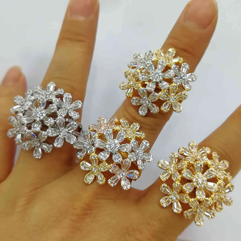 Missvikki Luxus Trendy Vintage goldene Ringe Schmuck Saudi Arabisch Dubai Ring aretes de mujer modernos Hohe Qualität 2021