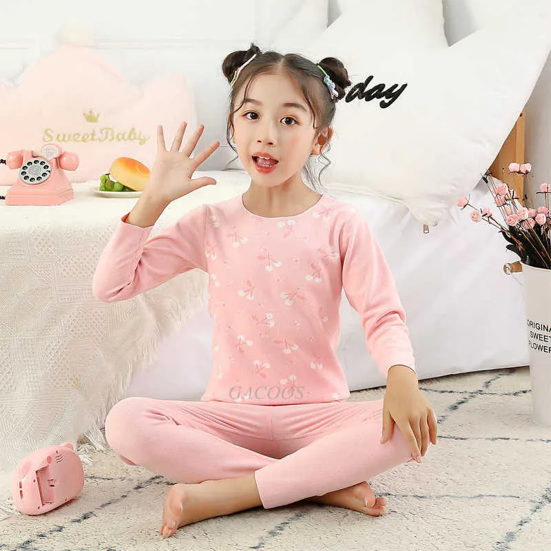 Automne Garçons Filles Pyjamas Enfants Sous-Vêtements Thermiques Pyjamas Enfants Dessin Animé Pijamas Bébé Garçons Vêtements Ensembles Pour 2 4 6 8 12 Ans 2109183U