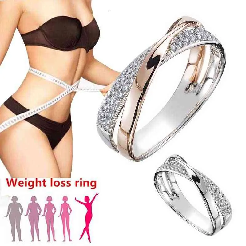 Magnetic Weight Loss Ring Health Fitness Jewelry Fat Burning Design Opening Therapy Fashion258Z