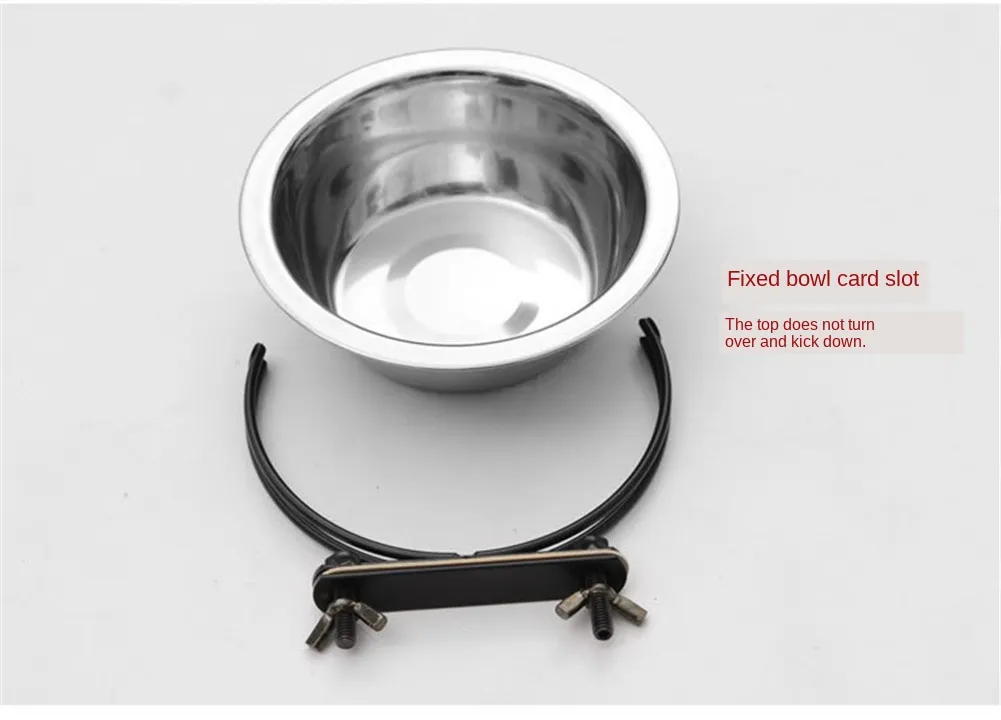 Pet Bowl Can Hang Stationary Dog Cage Bowls Stainless Steel Hanging Dish Durable Puppy Cat Feeder4349908