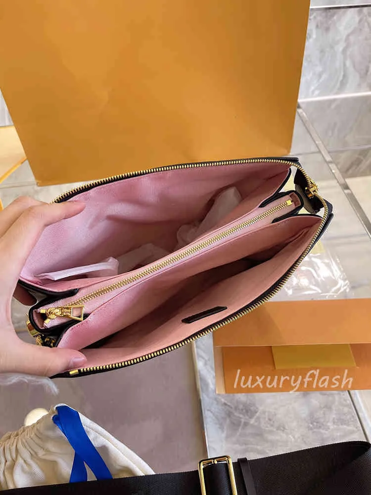 COUSSIN Ultime borse da donna firmate con pochette Luxurys Borse a tracolla di marca Tracolla larga Borsa a catena in metallo Vera pelle