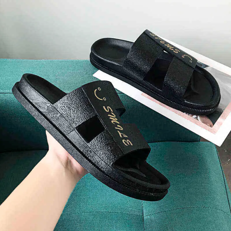 Hausschuhe Männer Rutschen Rutsche Slipper Sommer Schuhe Hause Innen Haus Strand Zimmer Claquette Homme Slipers Weiche PVC Neue 220302