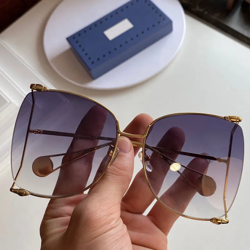Óculos de sol Occhiali da sola 0252s moda compras personalizzato especiale gambe specchio intarsiato perla uv400 con scatola di conse257l