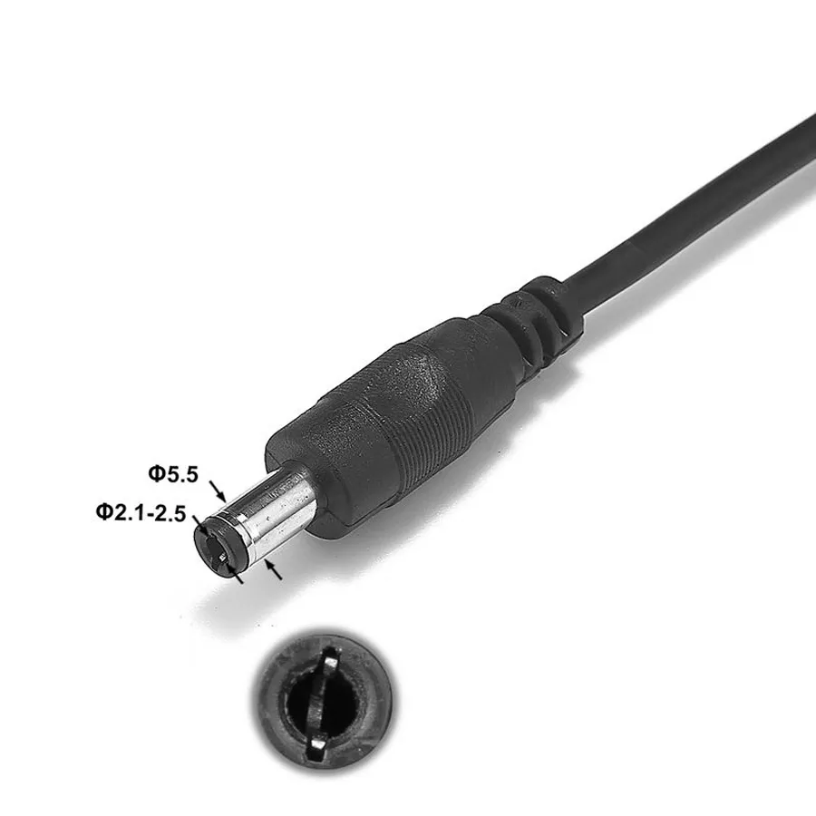 3M 5M標準DC 12V電源延長ケーブル3メートル/ 10ftジャックソケット5.5mm x 2.1mm x 2.1 mm ~12 V CCTVカメラLEDソーラーパネル