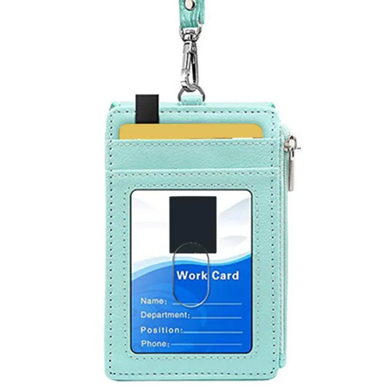 Porta carte Porta carte Tracolla con cordino Badge Personale ID Bus Stazionario Papelaria Forniture ufficio2967