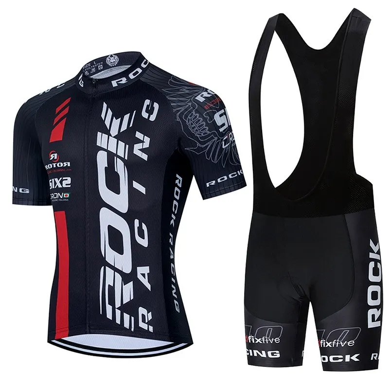 ROCK RACING Fietsen Team Jersey 20D Bike Shorts Set Ropa Ciclismo Heren MTB Uniform Zomer Fietsen Maillot Bottom Clothing216c