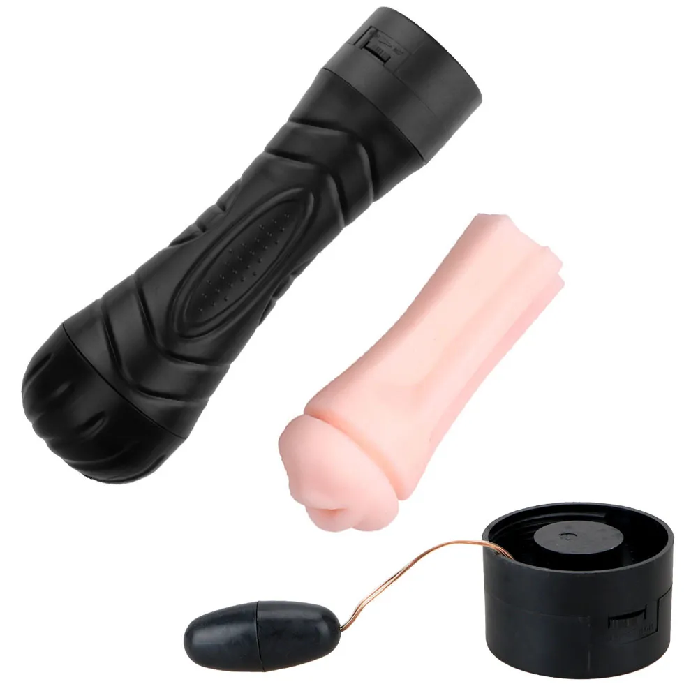 Figa realistica vagina morbida elettrica vibrante maschi maschio maschio tazza giocattoli sessuali di sesso uomini masturbazione forte suck6642325