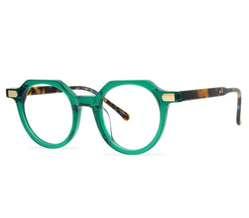 Montature occhiali da sole alla moda Designer di marca Occhiali da vista in acetato Montatura vintage da uomo con montatura completa Occhiali da vista Lenti trasparenti Miopia Eyegl335m