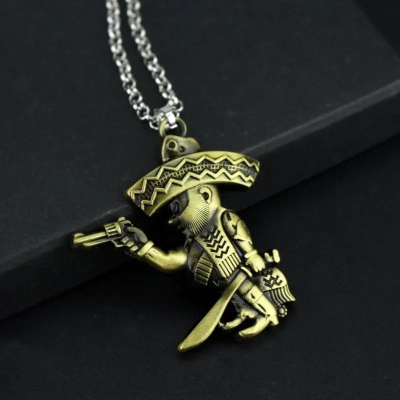 Pendant Necklaces AICSRAD Fashion MC Outlaw Motor Biker Mexican Necklace For Bandidos Motorcycle Club Worldwide Men Women Gift272u