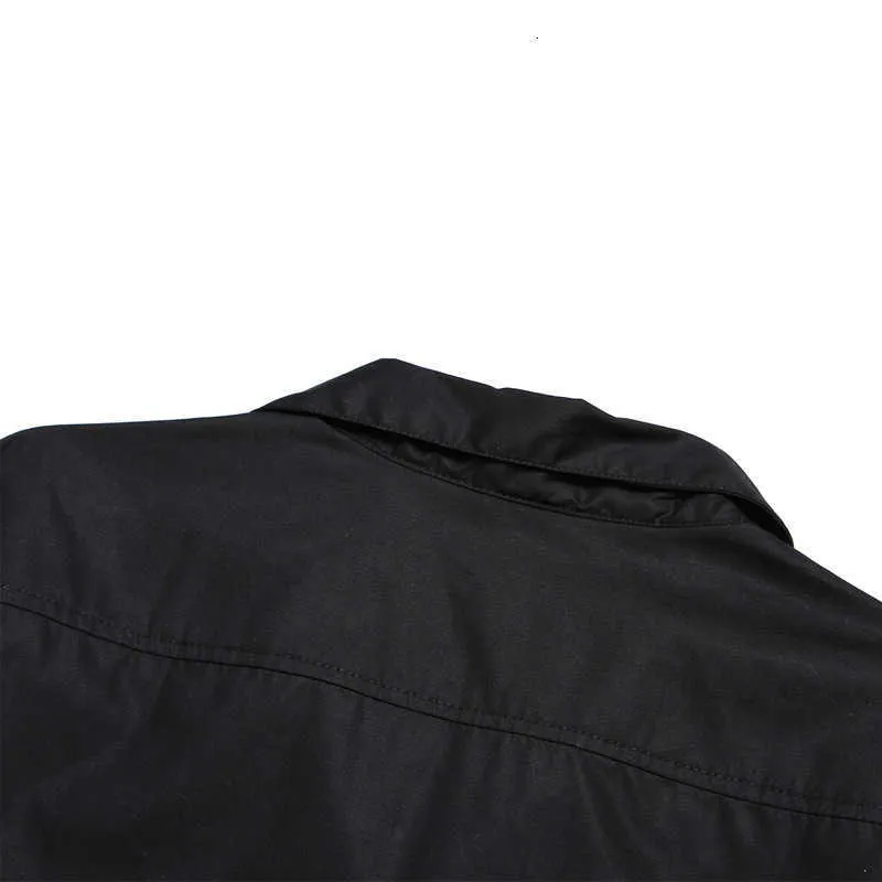 Camisa masculina vintage camisa vertical listrado homens 50s preto camisa rockabilly button-Down algodão de manga curta camisas vestido de homens 210527