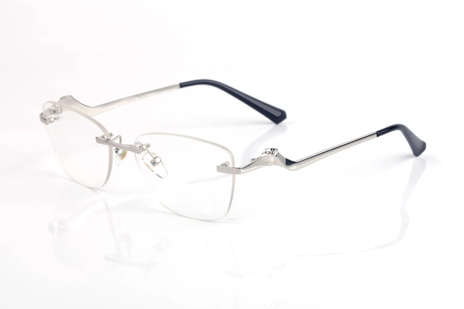 Vintage Bezprzewodowe okulary przeciwsłoneczne marka okularów przeciwsłonecznych dla mężczyzn metalowy malutki drut stop nieregularny rama przezroczysty obiektyw żeńskie męskie okulary L2043