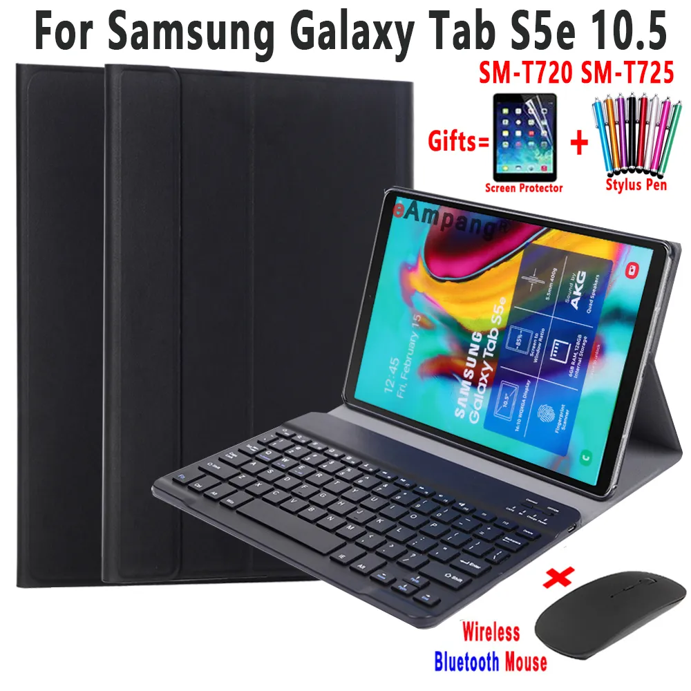 Clavier étui pour samsung Galaxy Tab S7 11 S6 Lite 10.4 S6 S4 S5e 10.5 P615 T865 T835 T875 T725 avec Bluetooth