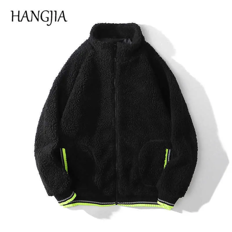 Mens sherpa fleece pullovers hoodies fashionabla streetwear män hoodie tjocka kvinnor höst och vinter varm hoody outwear c0607