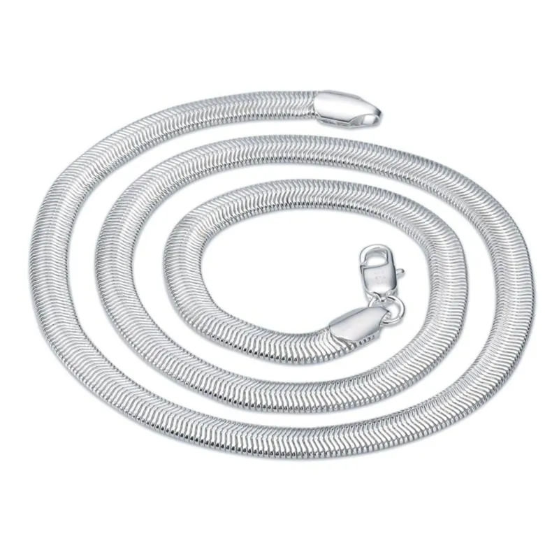 Hermosa – collier chaîne serpent 6mm, ras du cou, beauté moderne, 16 '', 18 '', 20 '', 22 '', 259d