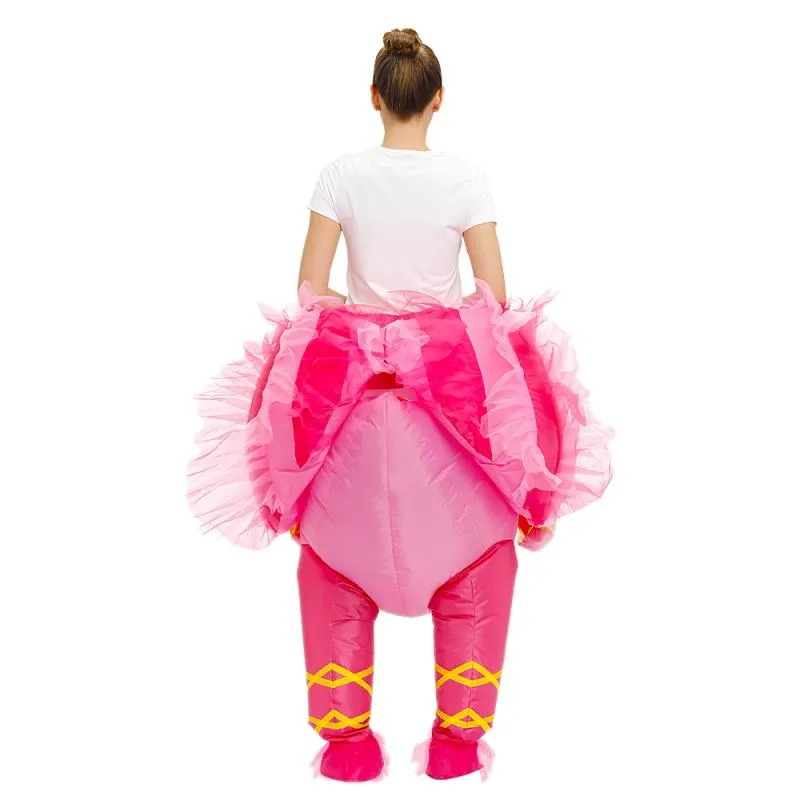 Mascot CostumesAdult Flamingo Inflatable Costumes Christmas Halloween Costume Masquerade Party Cartoon Role Play Dress Up for Man 243c