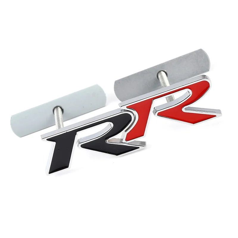 3D Metal RR Logo Emblem Badge Decals voor achterkant Trunk Car Stickers voor Honda RR Civic Mugen Accord Crv City HRV CAR Styling2732291