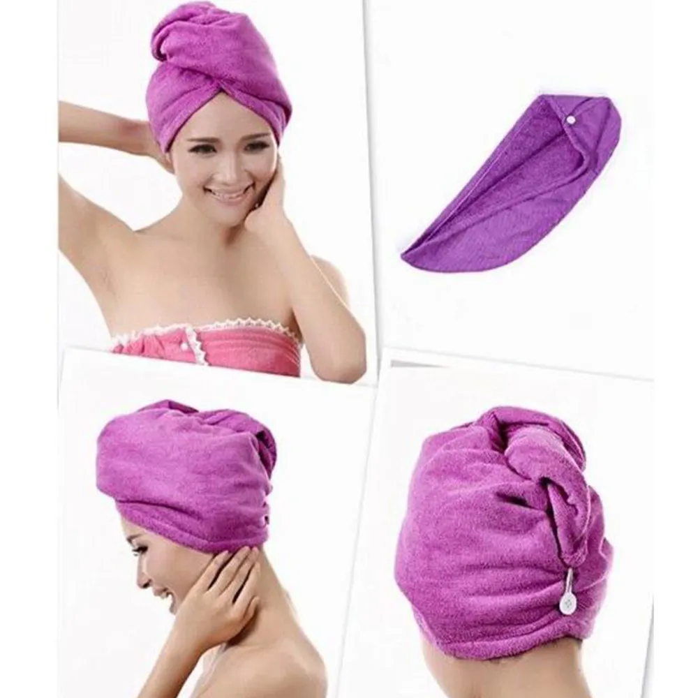 Asciugacapelli Quick Magic Asciugatrice Microfibra Asciugacapelli Asciugamano Asciugamano Asciugamano Turban Bath Spa Hat Cap Gorro de Bano SpA